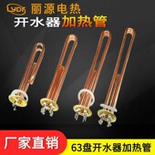 热水器发热管电热管 3KW 6KW 丽源电热63mm开水器加热管 9KW 12KW