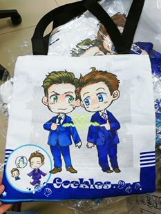 supernatural邪恶力量cockles软帆布包 单肩斜跨 环保袋SPN布袋