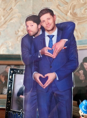 SPN邪恶力量supernatural destiel cockles双面立牌摆件YANA
