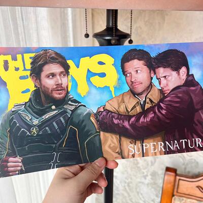 SPN邪恶力量cockles jensen misha明信片supernatural卡片destiel