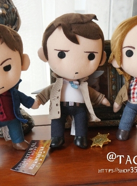 美国正版SPN邪恶力量supernatural dean castiel sam毛绒玩具公仔