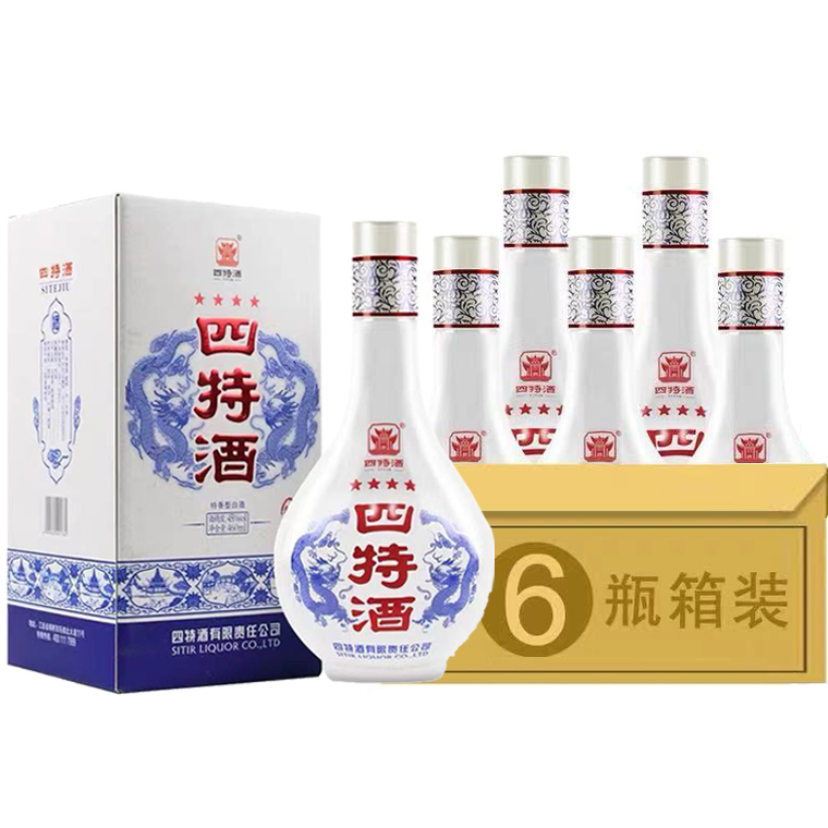 江西特产四特酒四星45度星级四特460ml*2瓶/6瓶特香型白酒包邮 酒类 白酒/调香白酒 原图主图