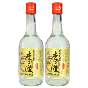 光瓶白酒 2021年产 江西名酒 52度 2瓶 500ml 李渡高粱酒金标