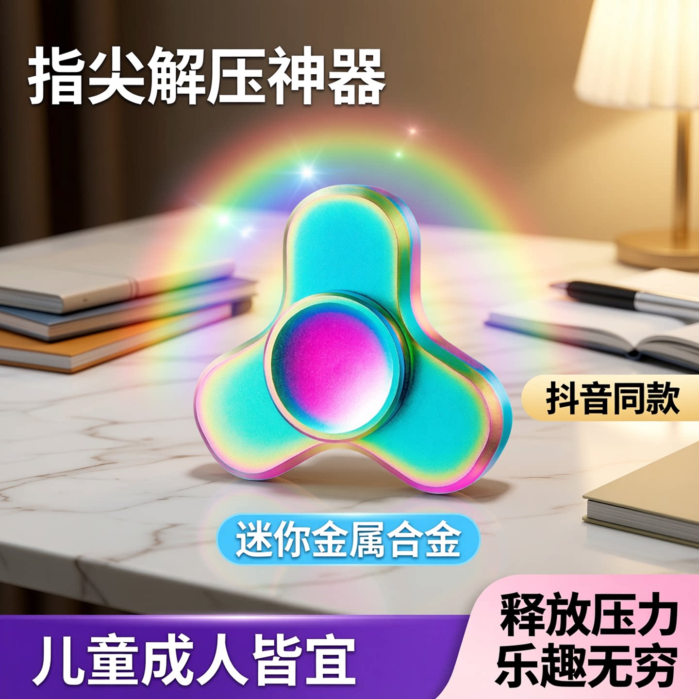 迷你金属指尖陀螺抖音同款解压