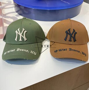 帽檐小字母款 棒球帽鸭舌帽3ACPKP04 24SS春夏新款 韩国潮牌MLB正品