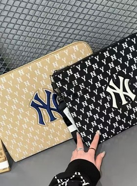 【折扣】MLB正品经典Monogram系列老花满标手拿包方形包3APOM012N