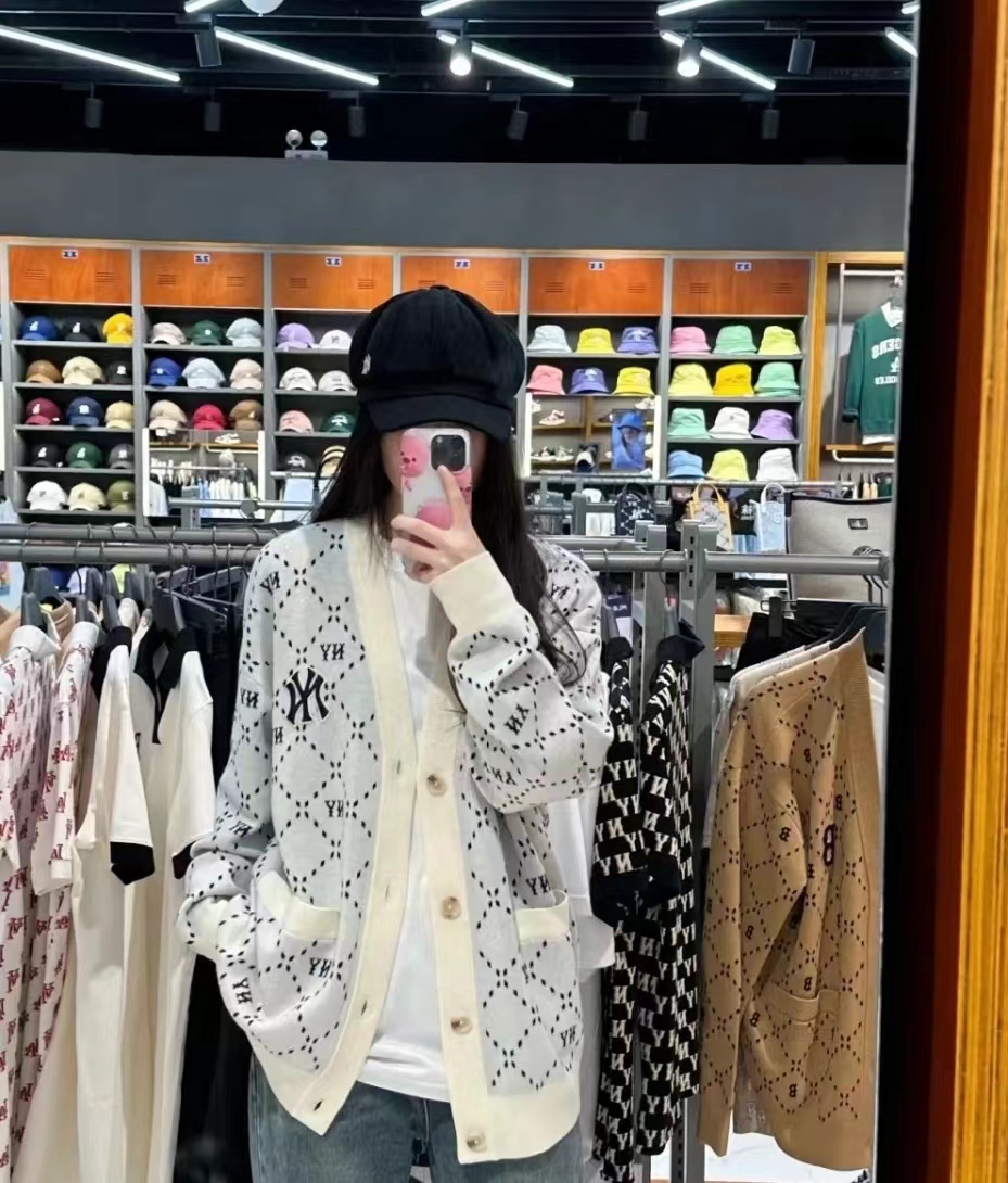 韩国潮牌MLB专柜正品23秋冬新款复古风条绒贝雷帽画家帽3ACBC0136