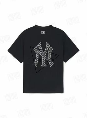 韩国MLB专柜25春夏款背后复古老花大标百搭休闲短袖T恤3ATSM0653