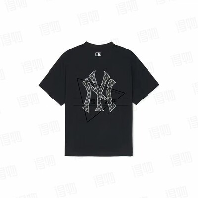 韩国MLB专柜25春夏款背后复古老花大标百搭休闲短袖T恤3ATSM0653