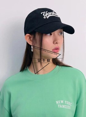 韩国潮牌MLB正品24SS春夏新款时尚复古刺绣棒球帽鸭舌帽3ACPVL34N