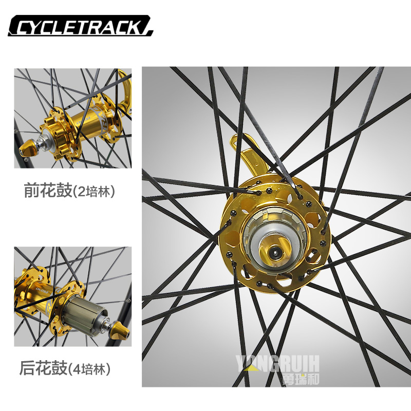 Roues de vélo Mountain Bike CYCLETRACK 16 pouces - Ref 2369674 Image 3