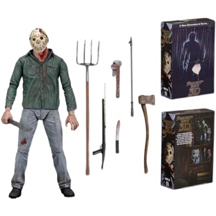 NECA  黑色星期五 3D豪华包装版 杰森JASON 7寸可动多组合手办模