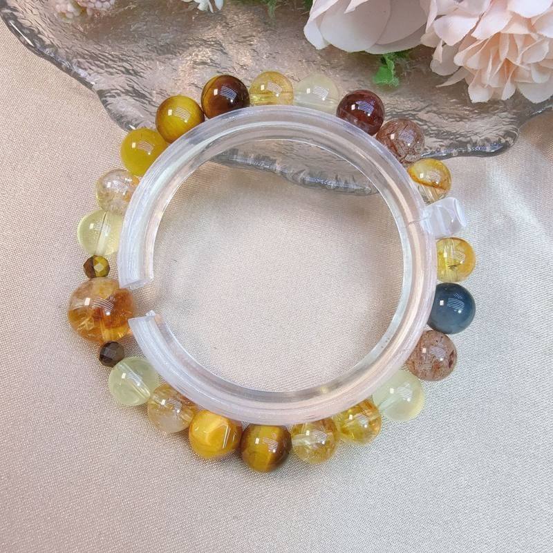 天然黄虎眼金虎眼银曜石8.5水晶