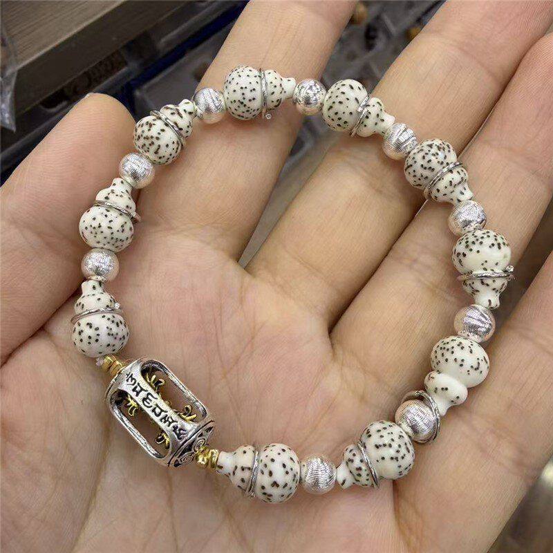 星月菩提葫芦手链新中式国潮文玩手串批发可旋转金刚杵九眼天珠