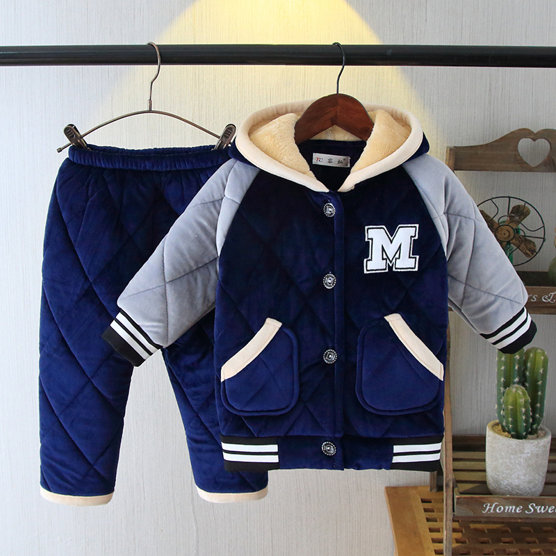 珊瑚绒夹棉加厚款家居服女童睡衣