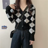 Весенний сексуальный трикотажный кардиган, приталенный лонгслив, тренд сезона, в западном стиле, V-образный вырез