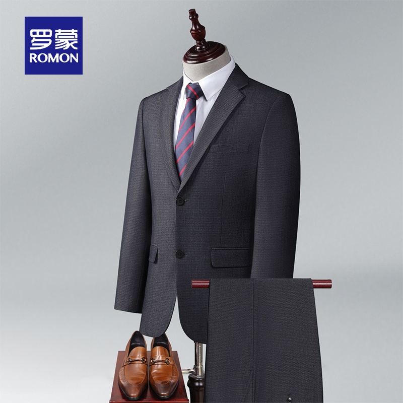 罗蒙男士商务休闲职业西服套装