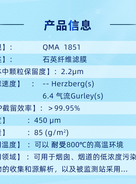 WhatmanQMA石英纤维滤膜1851-025/047/090/865PM2.5/PM10空气采样