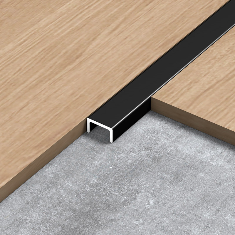 铝合金u型条黑钛金装饰线条不锈钢u型槽背景墙吊顶嵌入式金属嵌条