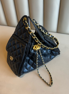 25bag小香风菱格链条腋下包包女2025新款黑色上班通勤轻奢单肩包