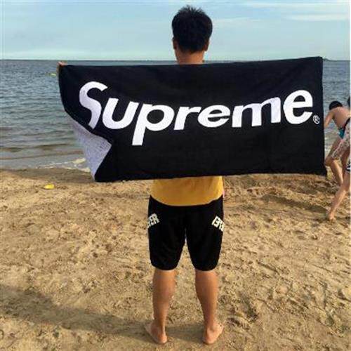 supreme潮牌新款速干吸水浴巾