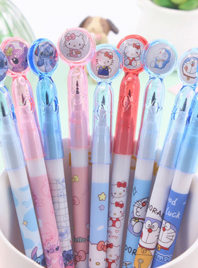 子弹铅笔猫咪免削铅笔小学生创意积木铅笔可换替芯自动铅笔下蛋笔