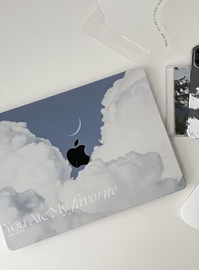 APEEL STUDIO 原创蔚蓝月空透明保护壳适用MacBook13寸Pro电脑壳