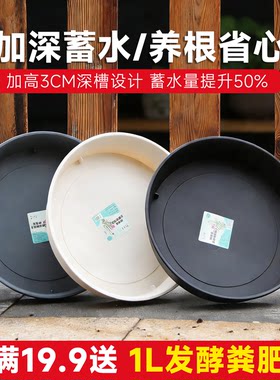 钢化花盆托盘接水盘花博士