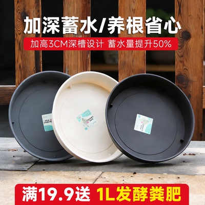 钢化花盆托盘接水盘花博士