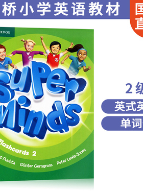 现货 剑桥小学英语原版教材 Super Minds 2 Flashcards  教学卡片