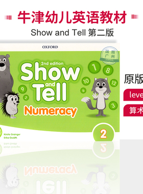 【原版进口】3-6岁牛津幼儿英语教材Show and Tell 第二版 2级Numeracy Book算术手册(数字书) 国际学校英文启蒙课程