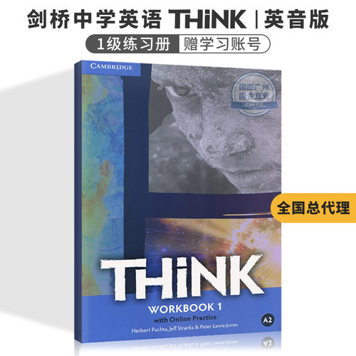 剑桥中学英语教材Think 1级练习册 剑桥五级通用课程KET考试A2水平 Cambridge English英文原版进口