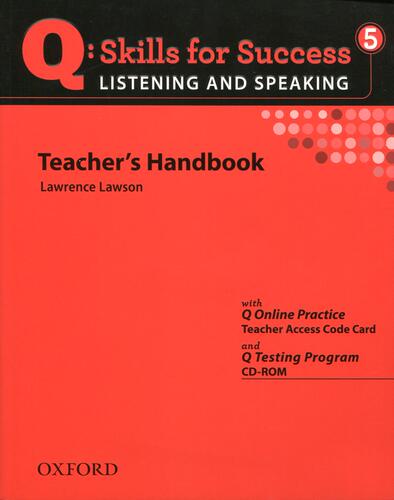 牛津听力口语Q:Skills for Success 5 听说训练5级教师用书