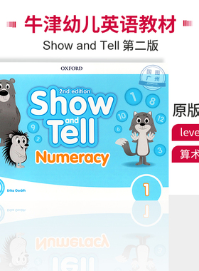 【原版进口】3-6岁牛津幼儿英语教材Show and Tell 第二版 1级Numeracy Book算术手册(数字书) 国际学校英文启蒙课程