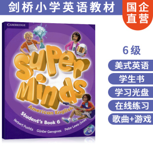 Minds 6级 美式 学生用书带DVD ROM Super 现货剑桥少儿英语教材