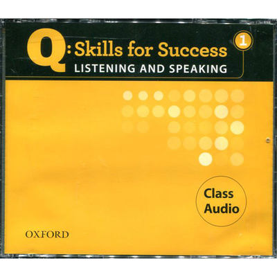 现货 牛津听力口语Q:Skills for Success 1 听说训练1级音频CD