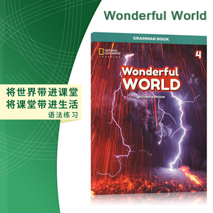 Wonderful World 4级语法练习册 美国小学四年级英语教材美国国家地理National Geographic Learning英文原版进口 剑少考试
