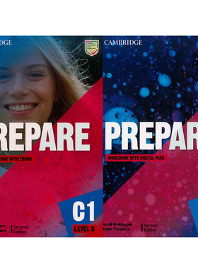 现货 进口原版剑桥中学英语教材Prepare Level 9学生书+练习册
