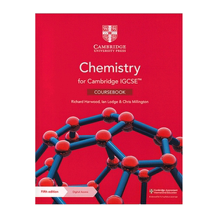 现货 剑桥国际IG化学 英文原版进口教材 Cambridge IGCSE Chemistry Coursebook 国际预科化学课程课本带电子账号9781108951609