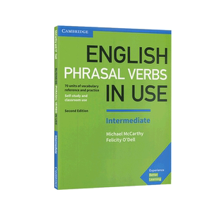 现货立发 进口英文原版 剑桥中级英语短语动词 English Phrasal Verbs in Use Intermediate 带答案
