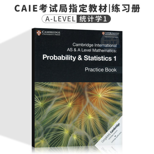 现货 原版 剑桥 AS & A LevelMathematics Probability and Statistics 1 数学概率与统计学 1 练习册
