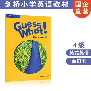 剑少考试6 What 剑桥少儿英语教材 英语课程 Guess 小学英式 现货进口原版 单词卡片 12岁综合教材 4级