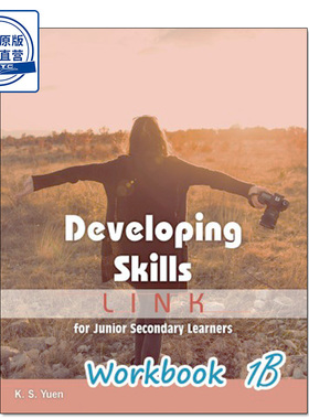现货香港教材 初中英语练习册1B Developing Skills: Link for Junior Secondary Learners Workbook 1B (2017 Ed.)-9789888450756