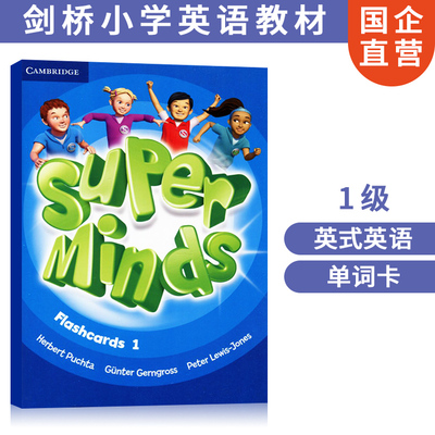 现货 进口原版剑桥少儿英语教材 英式 Super Minds 1 Flashcards 卡片