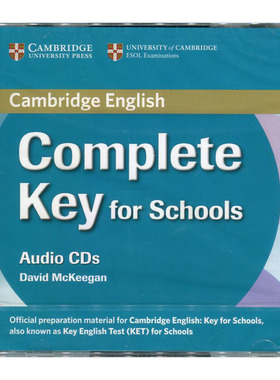 剑桥 KET Complete Key for Schools 课文音频CD
