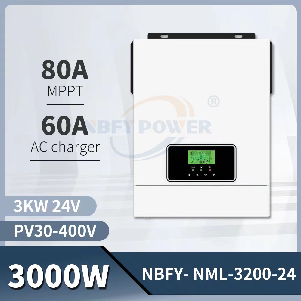 工厂直供逆变器离网储能光伏逆控一体机家用24V3KW太阳能逆变器