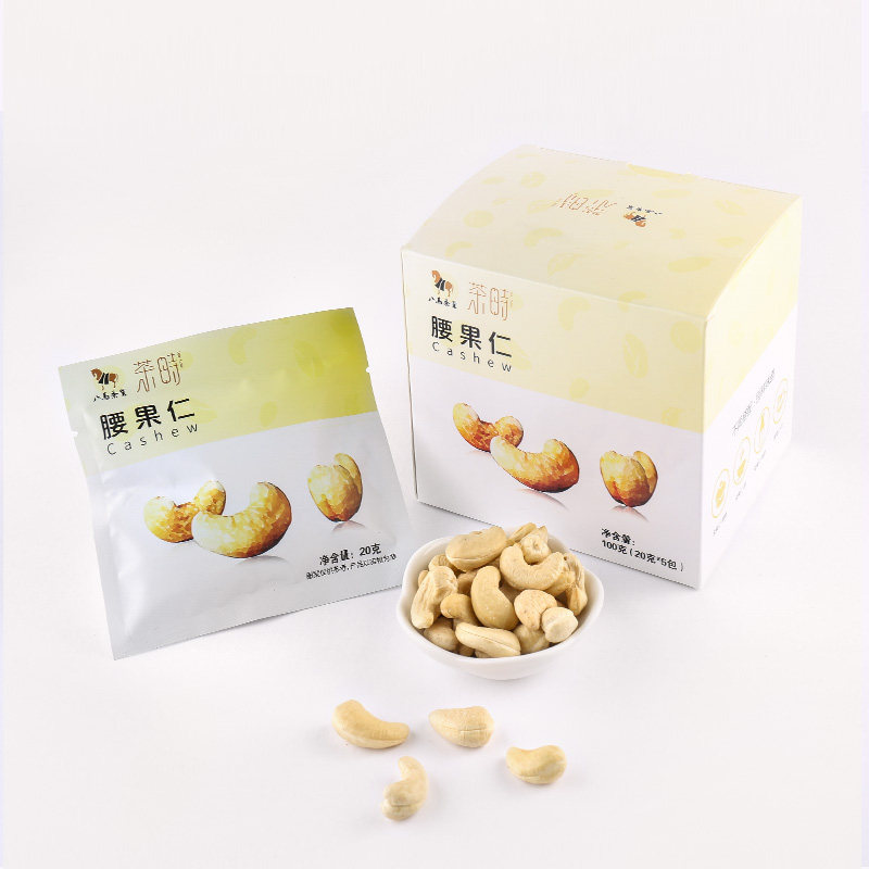 八马茶食品 腰果仁零食坚果休闲食品小袋装100g
