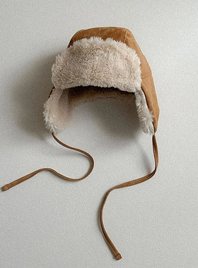 韩国儿童帽子代购2025冬款ATOMEME男女孩小童宝宝百搭保暖雷锋帽