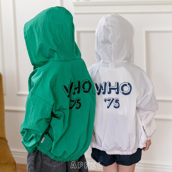 韩国童装代购2025夏季新款der Apfel男孩女孩百搭连帽防晒衣外套