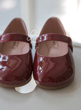 现货 韩国进口童鞋 春秋新款balsori女孩百搭软底皮鞋儿童宝宝鞋